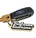Custom Personalized Plastic Keychain – Made to Order | Multiple Colors