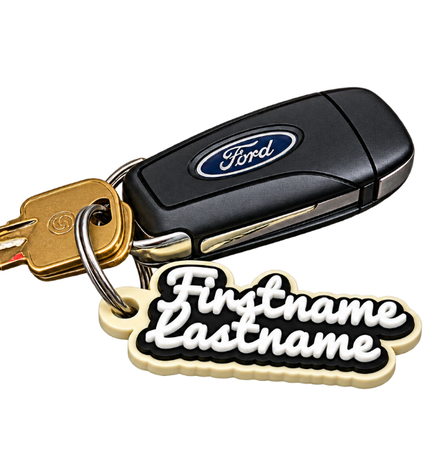 Custom Personalized Plastic Keychain – Made to Order | Multiple Colors