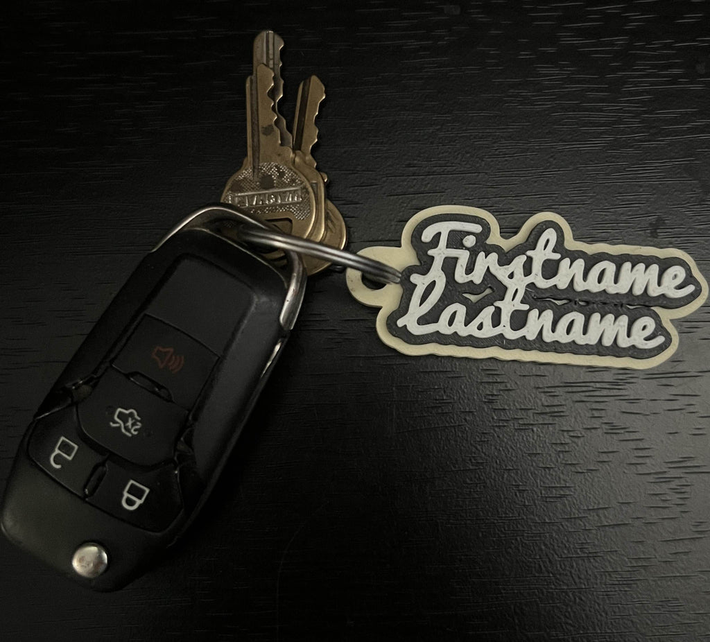 Custom Personalized Plastic Keychain – Made to Order | Multiple Colors