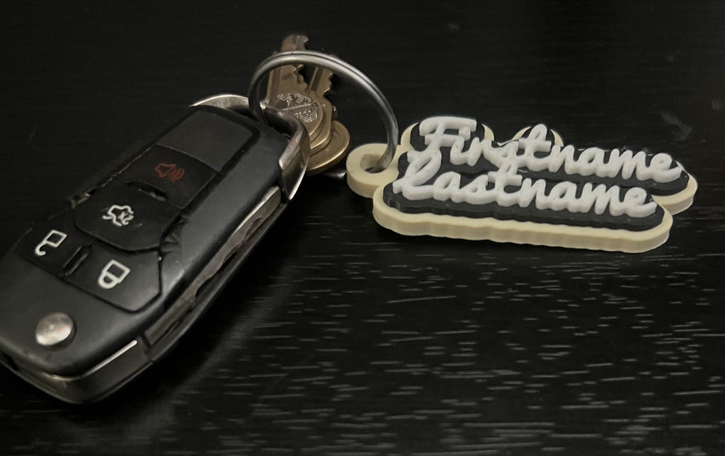 Custom Personalized Plastic Keychain – Made to Order | Multiple Colors